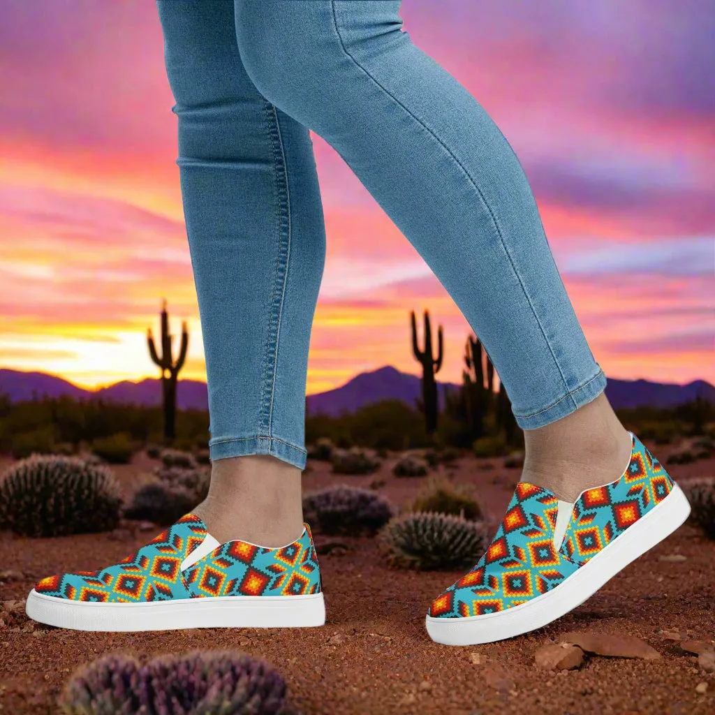 Southwest | Women’s Slip-on Canvas Shoes | Huichol