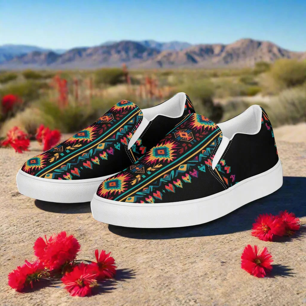 Southwest | Women’s Slip-on Canvas Shoes | Ixtlan
