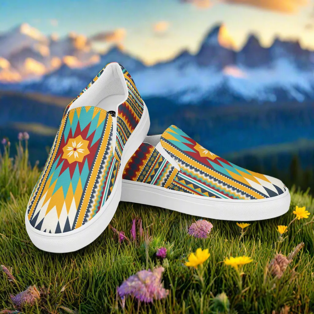 Southwest | Women’s Slip-on Canvas Shoes | Nakona