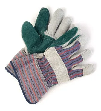 Split Leather Double Palm Work Gloves