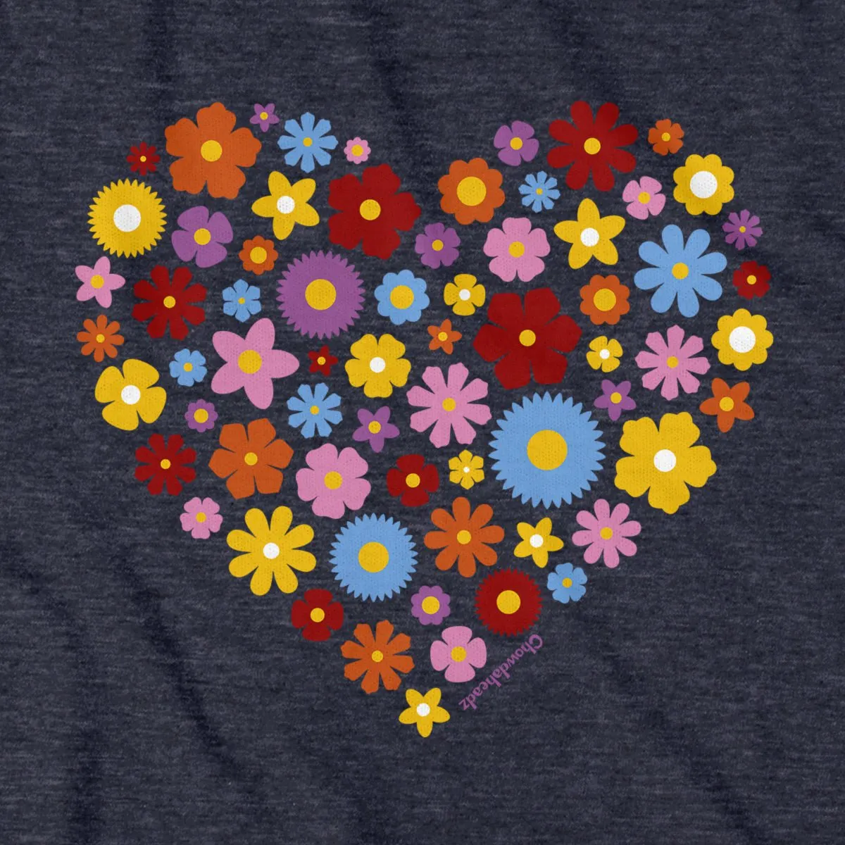 Spring Flowers Heart Hoodie