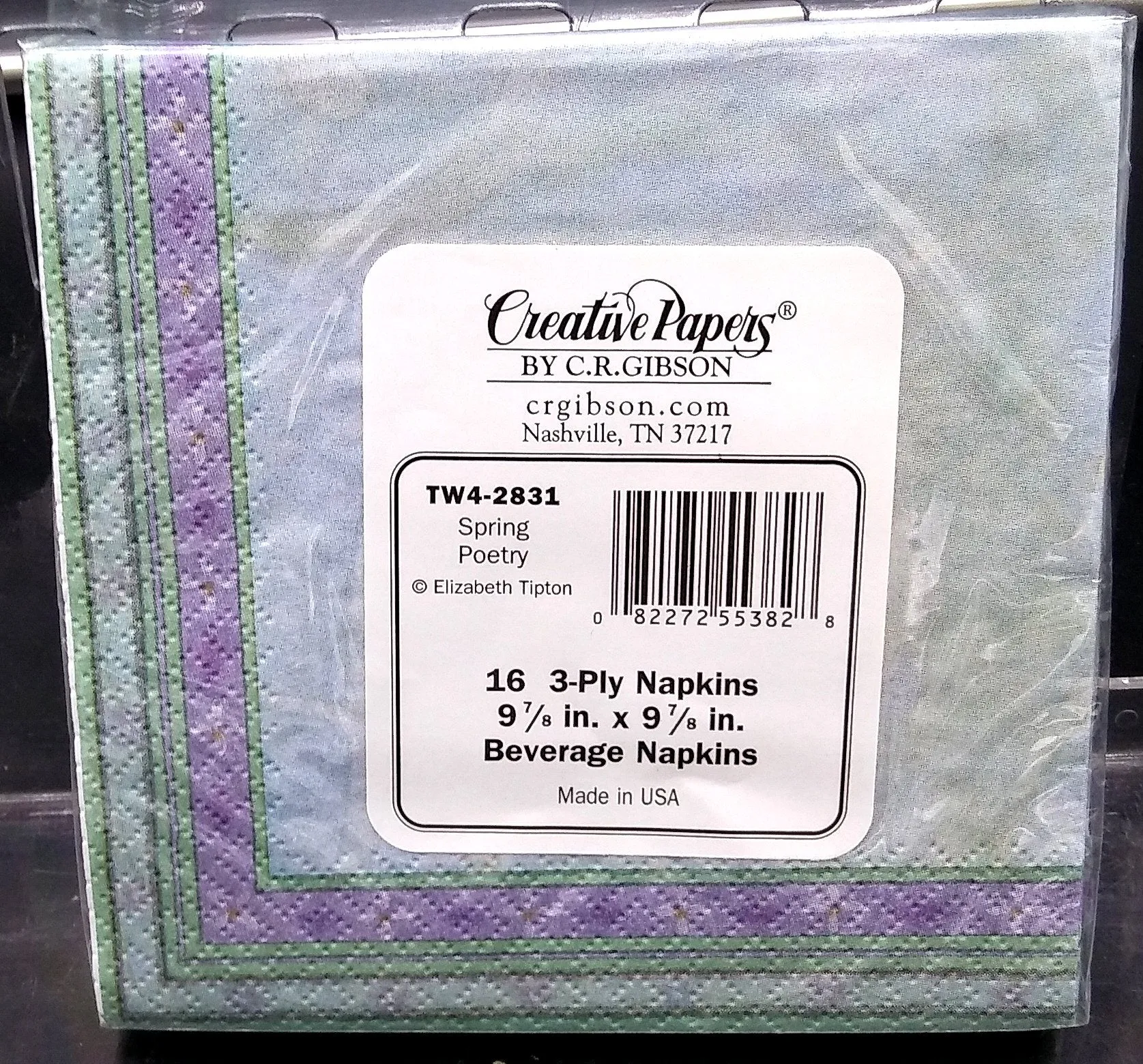 SPRING POETRY PAPER BEVERAGE NAPKINS