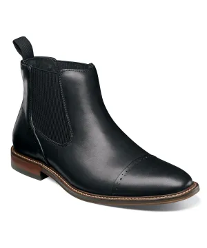 Stacy Adams Maury Cap Toe Chelsea Boot - Black