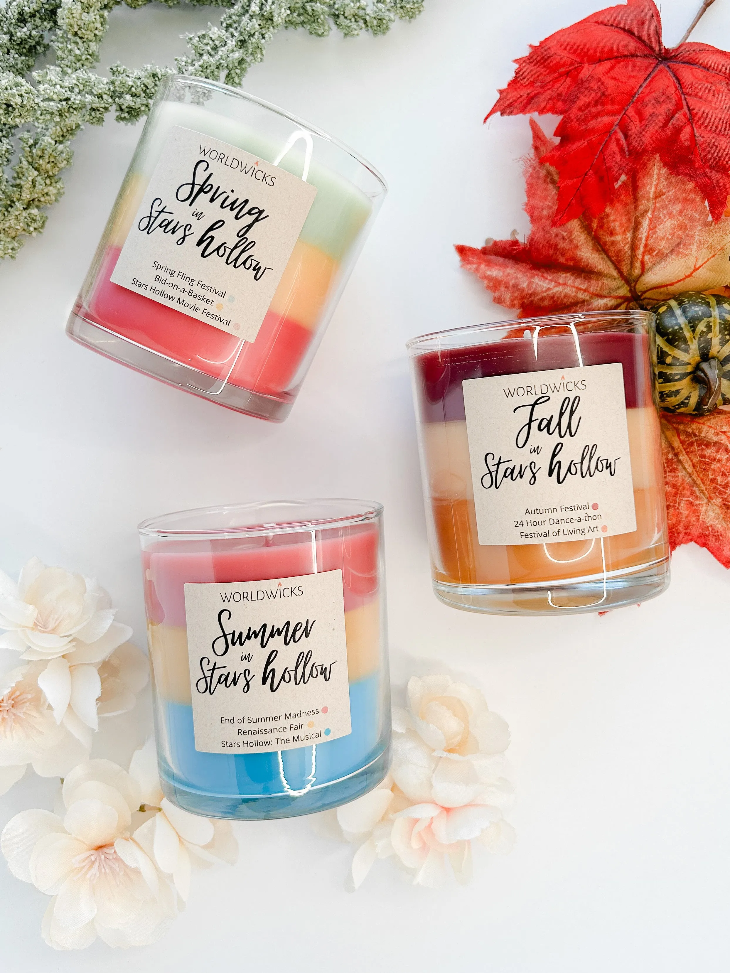 Stars Hollow Seasons Inspired Triple Scented Candles
