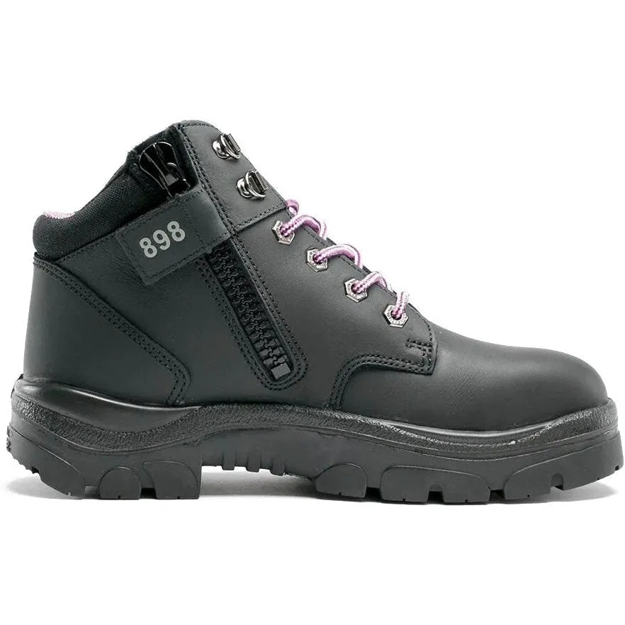Steel Blue Women's Parkes 3.7" WP Steel Toe Lace Up Work Boot - Black - 812898