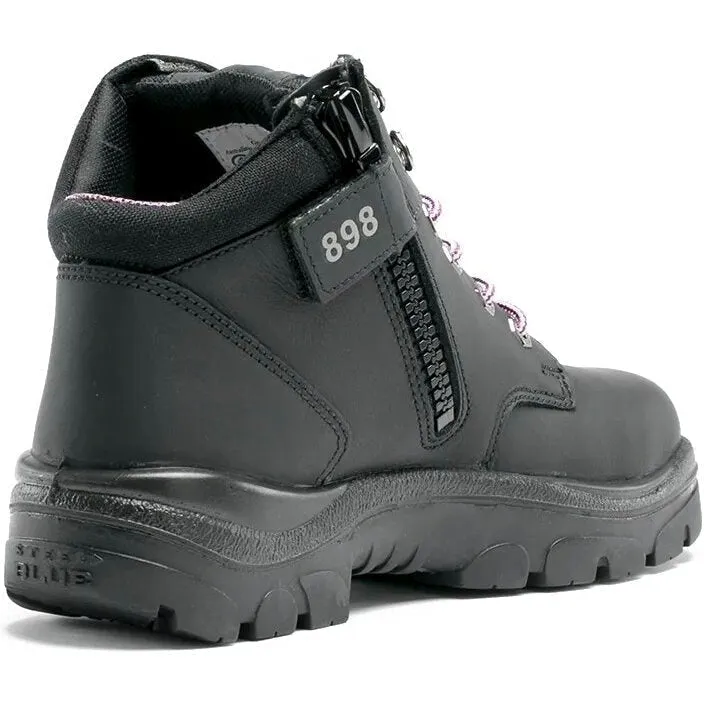 Steel Blue Women's Parkes 3.7" WP Steel Toe Lace Up Work Boot - Black - 812898