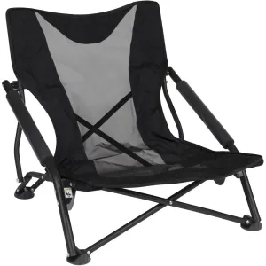Stefin Portable Folding Camp Chair - Black, 250 lbs Capacity
