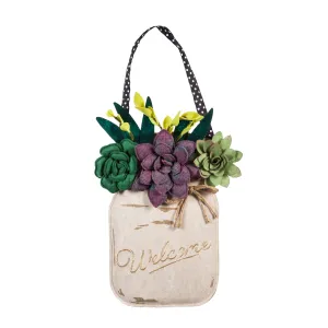 Succulents Mason Jar Door Décor,2dhb1406