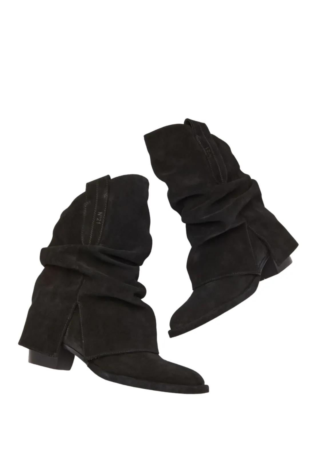 Suede Leather Boots | bLACK