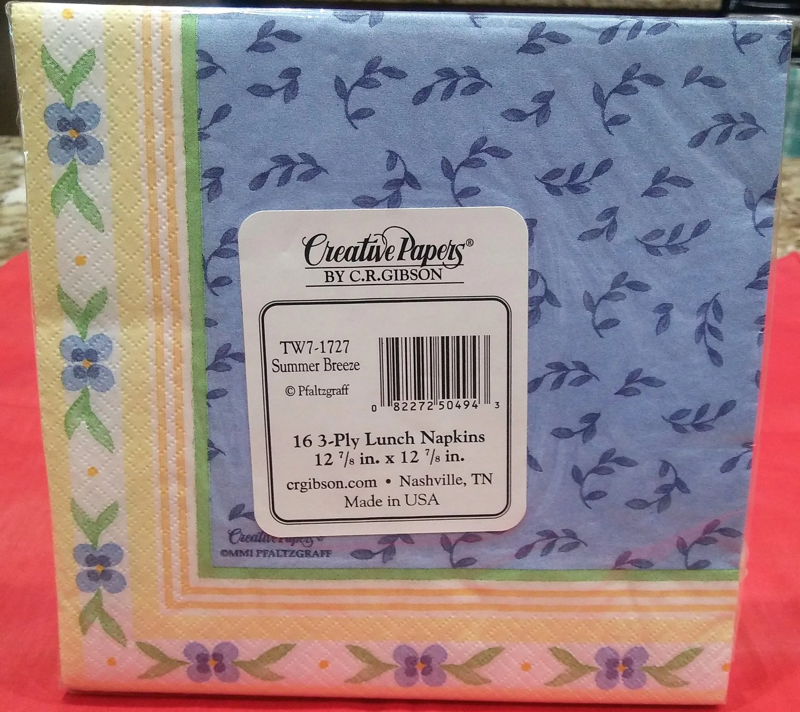SUMMER BREEZE PAPER LUNCHEON NAPKINS