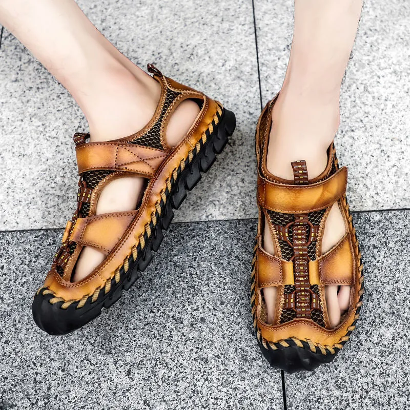 Summer Sandals Leather Non-slip Comfort Shoes