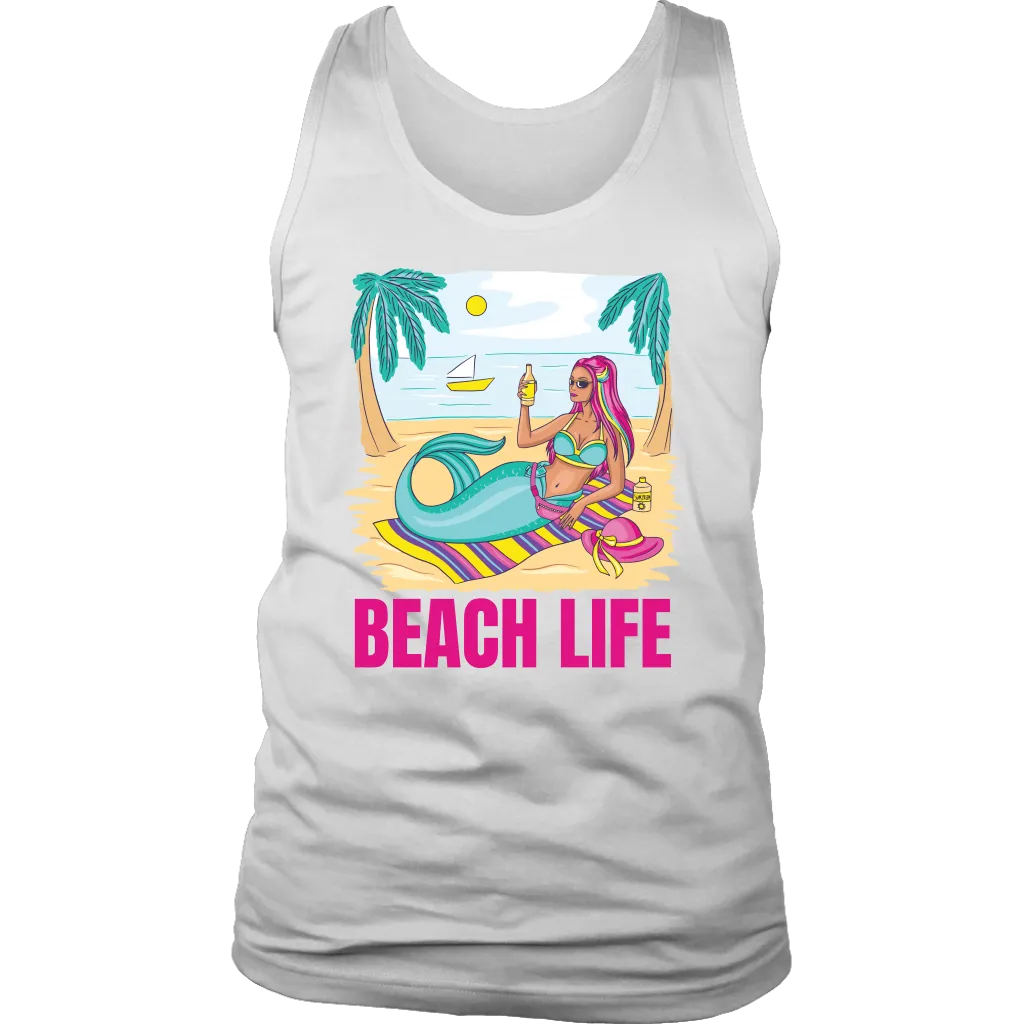 Summer T-shirt, Beach T-shirt, Mermaid T-shirt, Beach Life Shirt