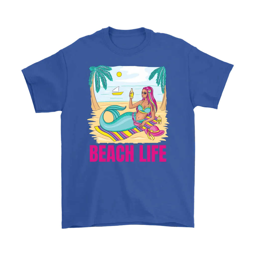 Summer T-shirt, Beach T-shirt, Mermaid T-shirt, Beach Life Shirt