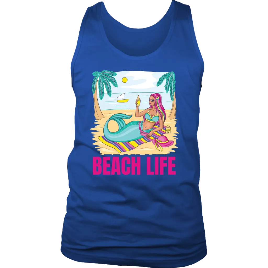 Summer T-shirt, Beach T-shirt, Mermaid T-shirt, Beach Life Shirt