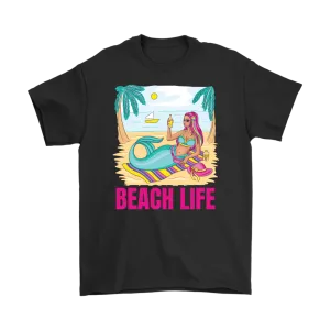 Summer T-shirt, Beach T-shirt, Mermaid T-shirt, Beach Life Shirt