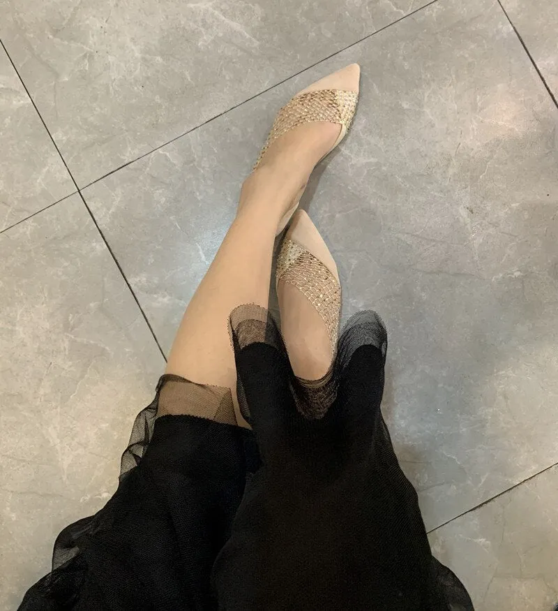 Summer Women Runway Party Shoes Soft Bottom
