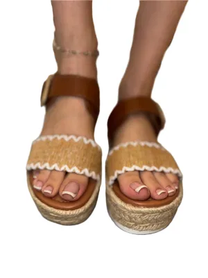 SUMMER WOVEN WEDGE HEEL WITH SIDE BUCKLE SAIL-S