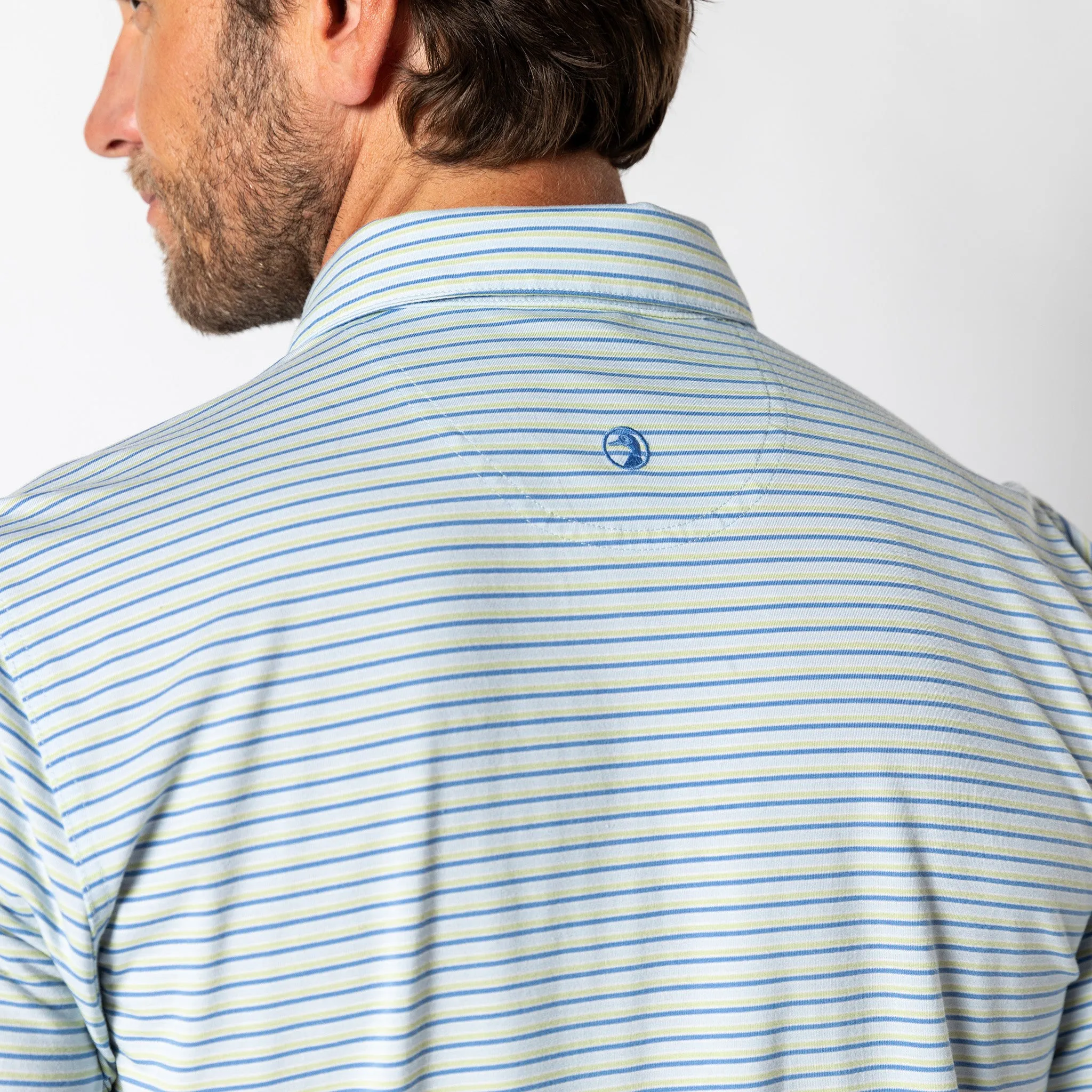 Summerford Performance Jersey Polo - Wharf Stripe