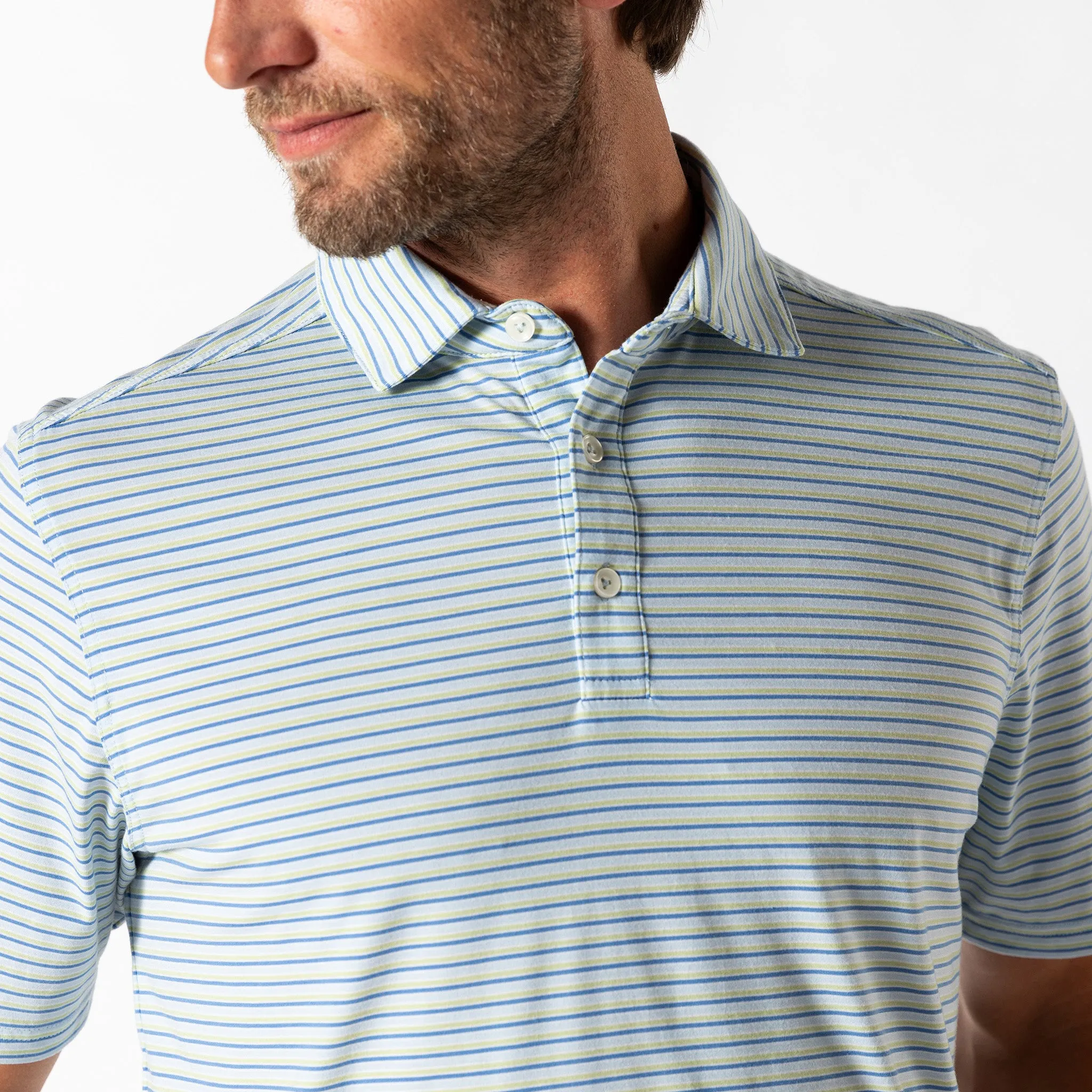 Summerford Performance Jersey Polo - Wharf Stripe
