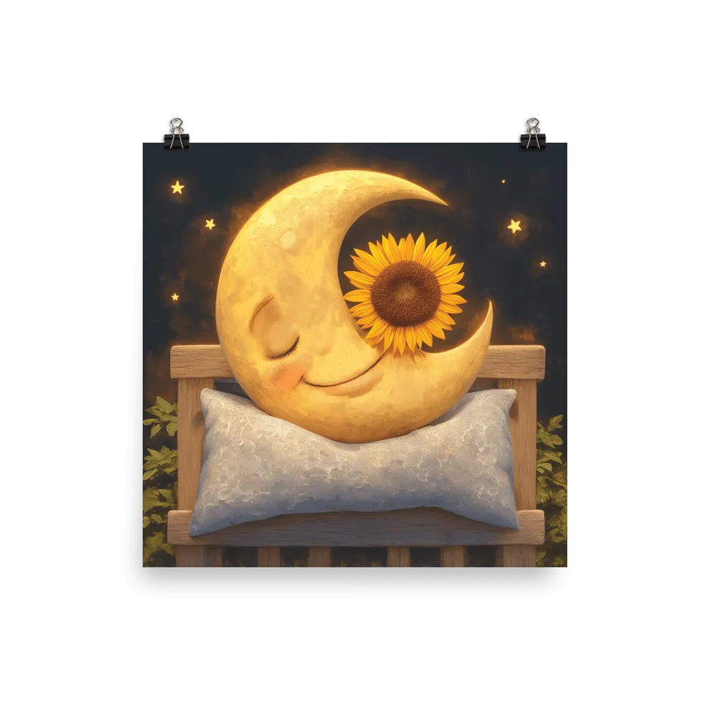 Sunflower Moon Poster