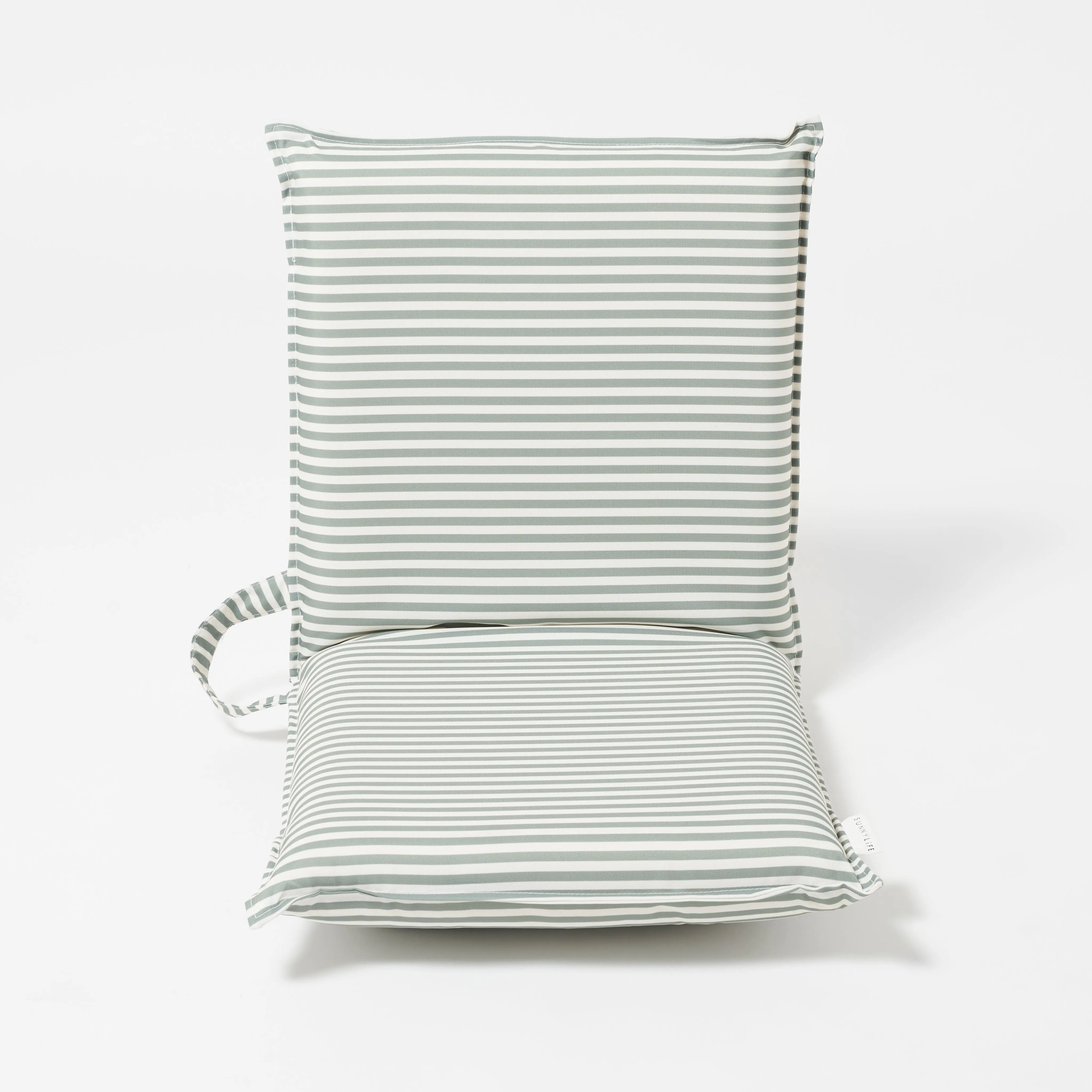 SUNNYLIFE FOLDING SEAT - THE VACAY OLIVE STRIPE