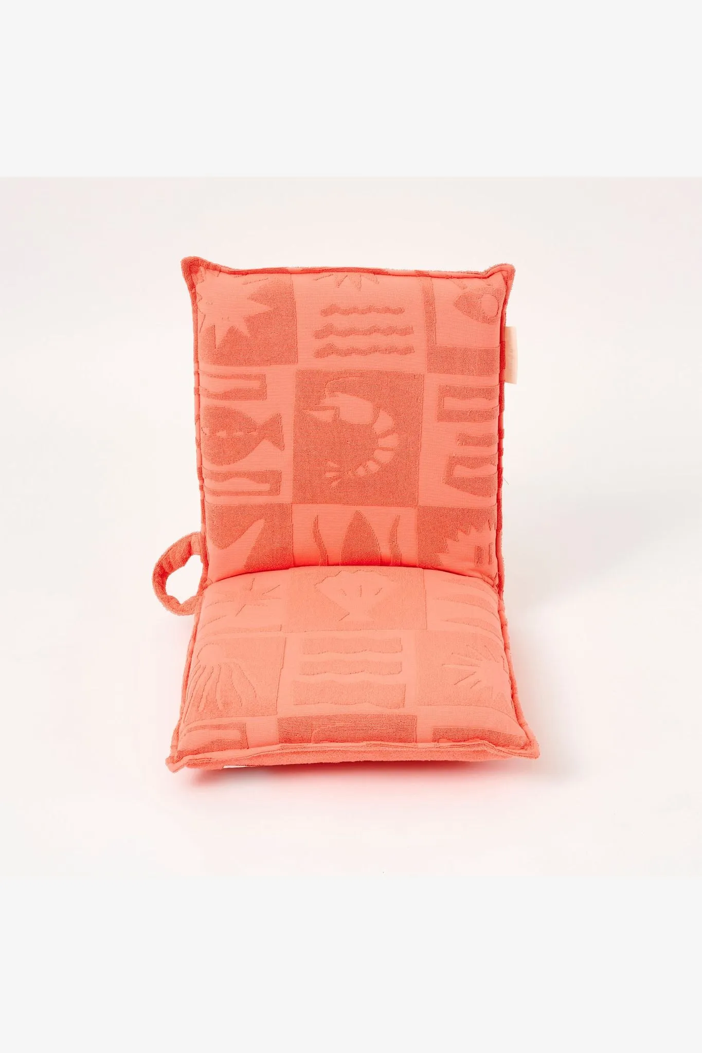 SUNNYLIFE TERRY FOLDING SEAT DE PLAYA CORAL