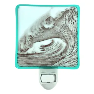 Surfer in Ocean Wave Night Light