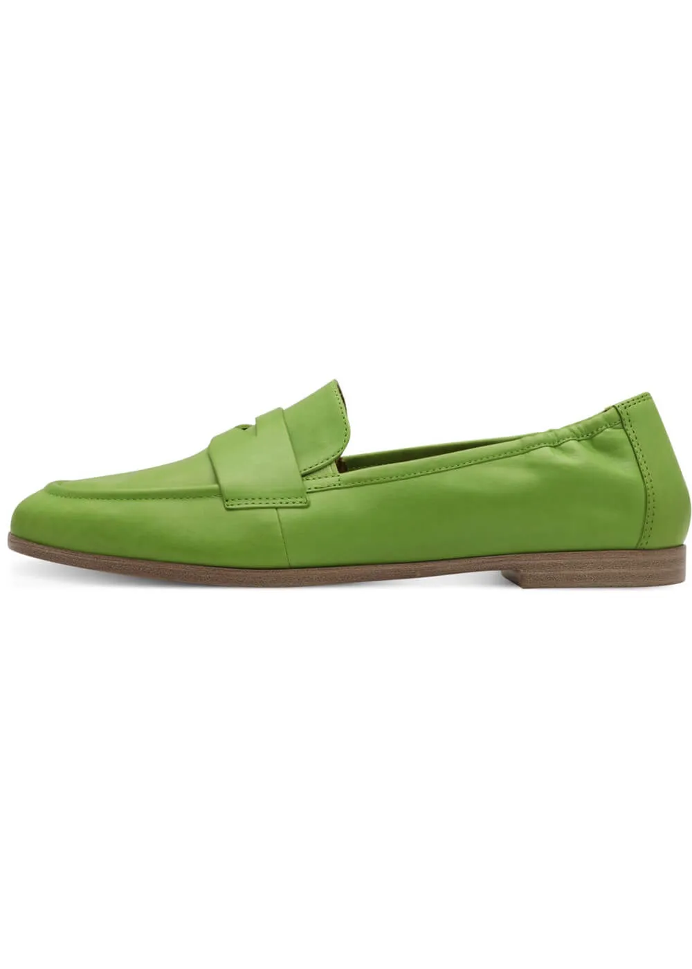 Tamaris Yvette Leather Loafers Apple Green