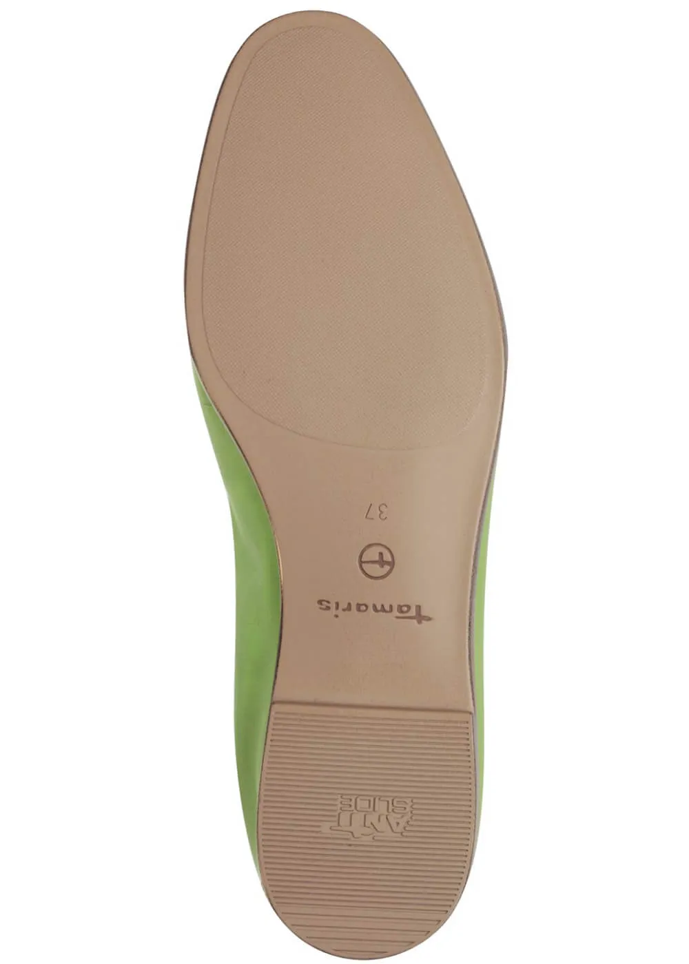 Tamaris Yvette Leather Loafers Apple Green