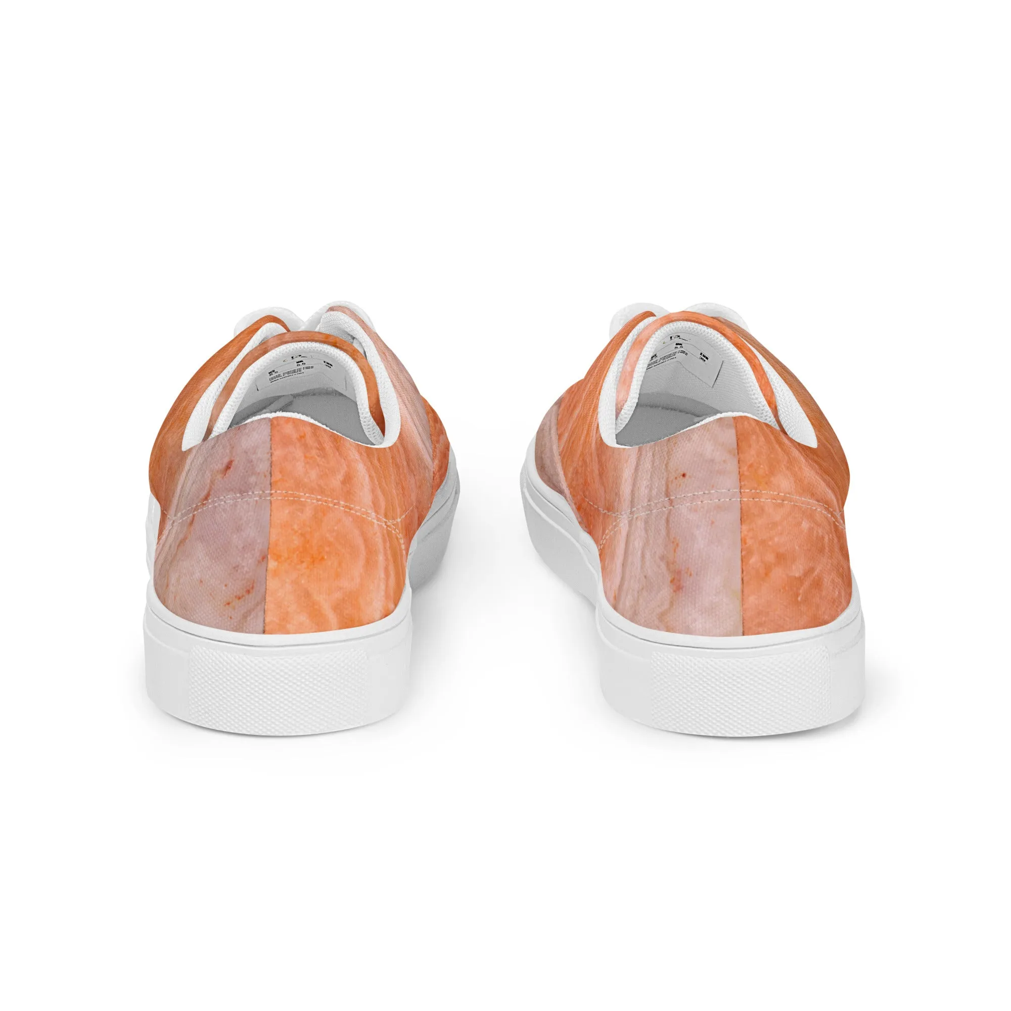 Tangerine Shorelines - Women’s canvas Lace-Ups
