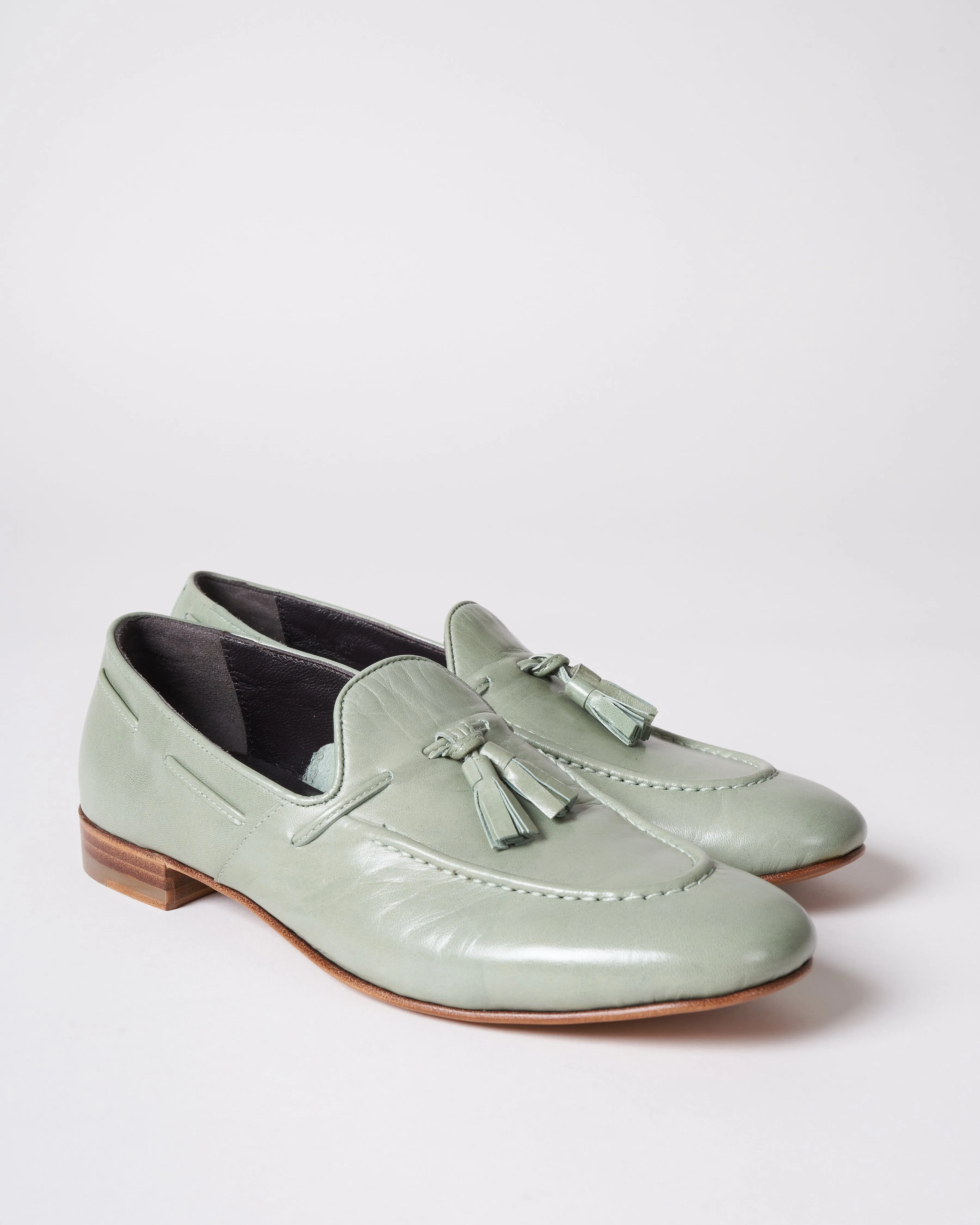 tassel loafer - mineral nappa