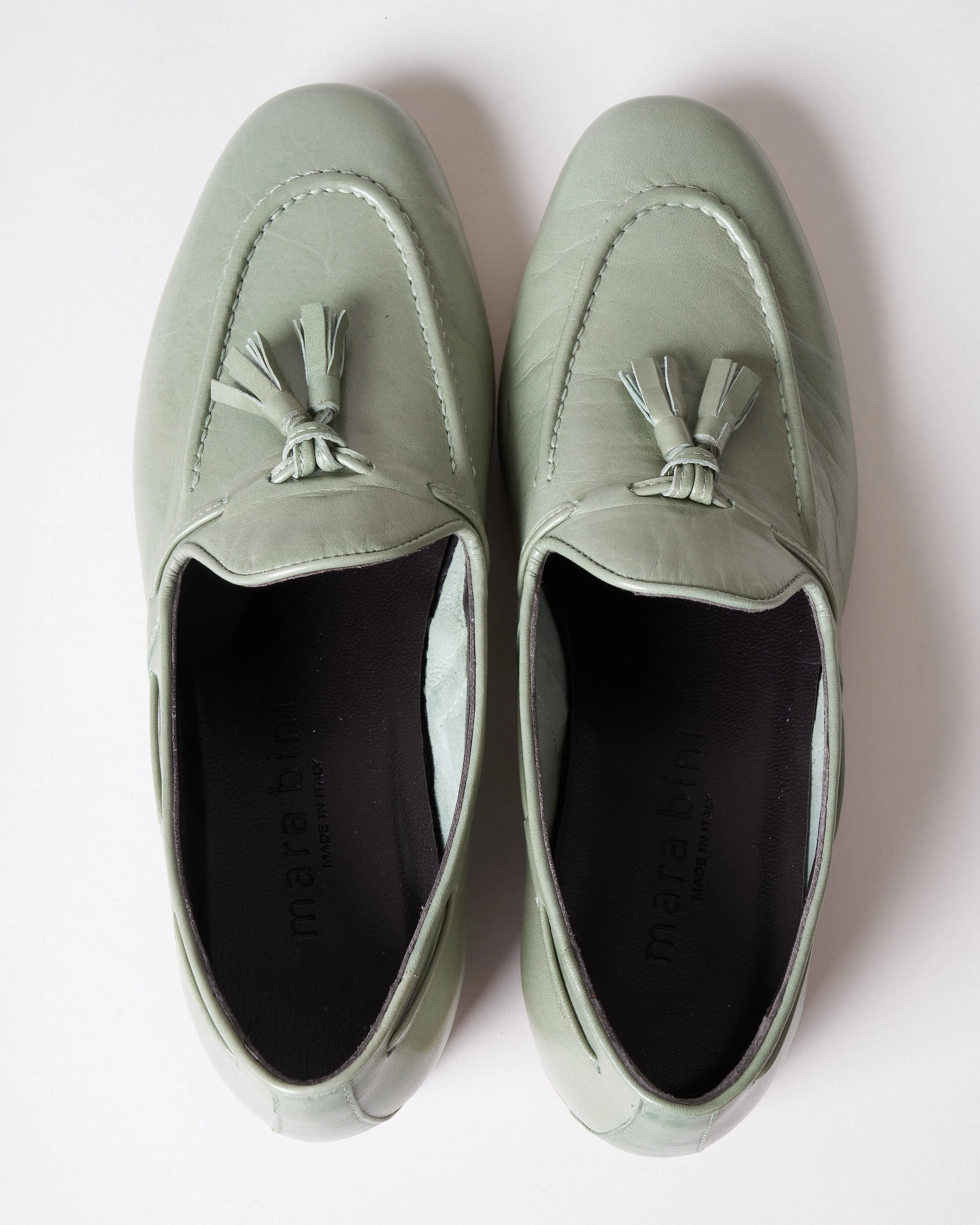 tassel loafer - mineral nappa