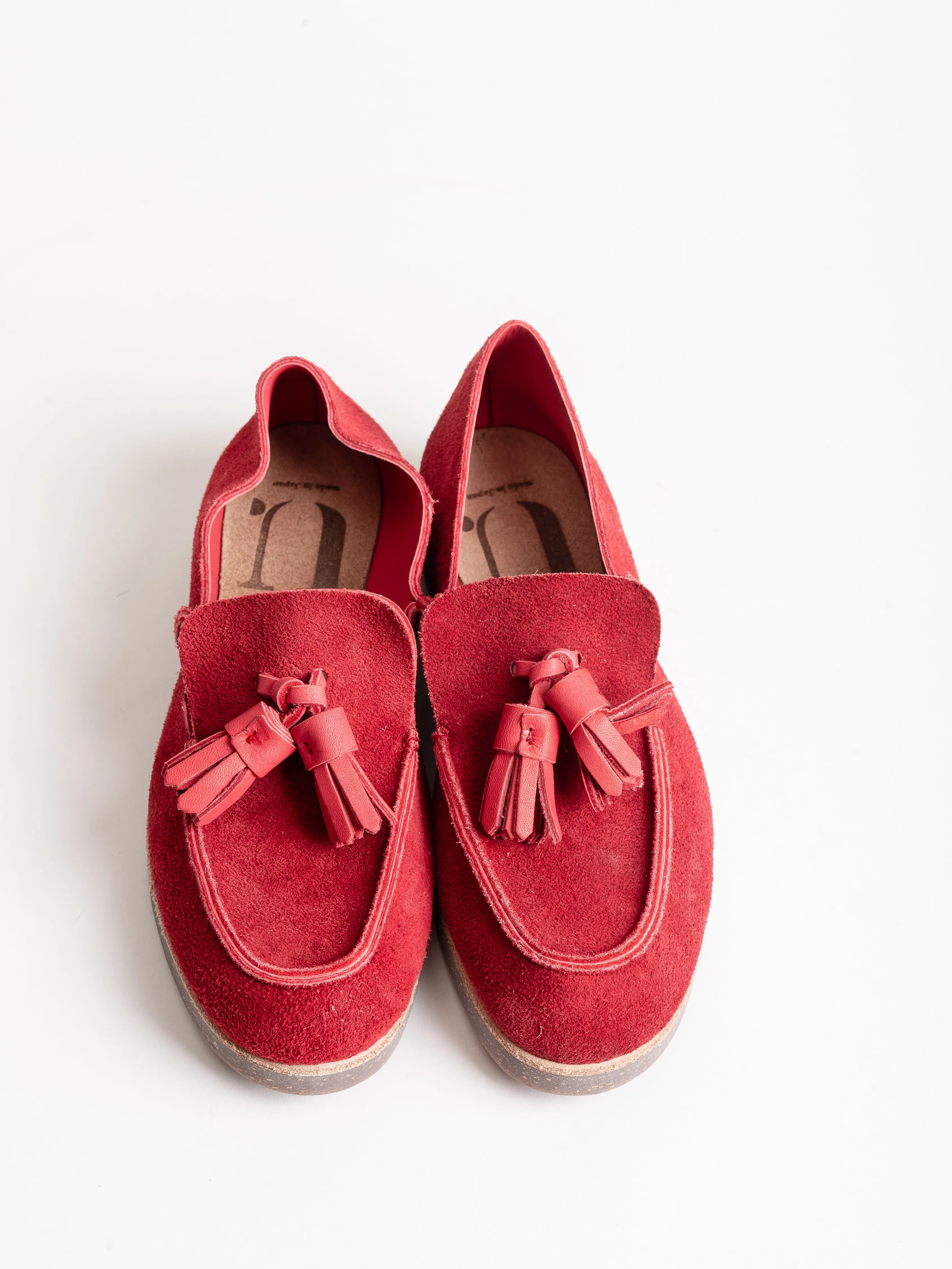 tassel slip on loafer - dark red
