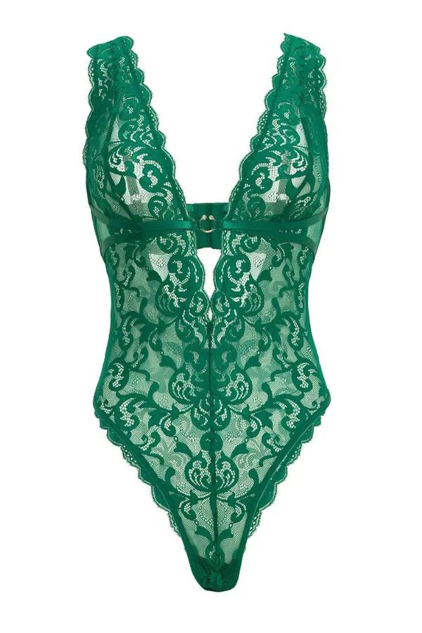 Taylor Lace Teddy - Green
