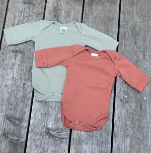 Terracotta and Sage Onesies Baby Set