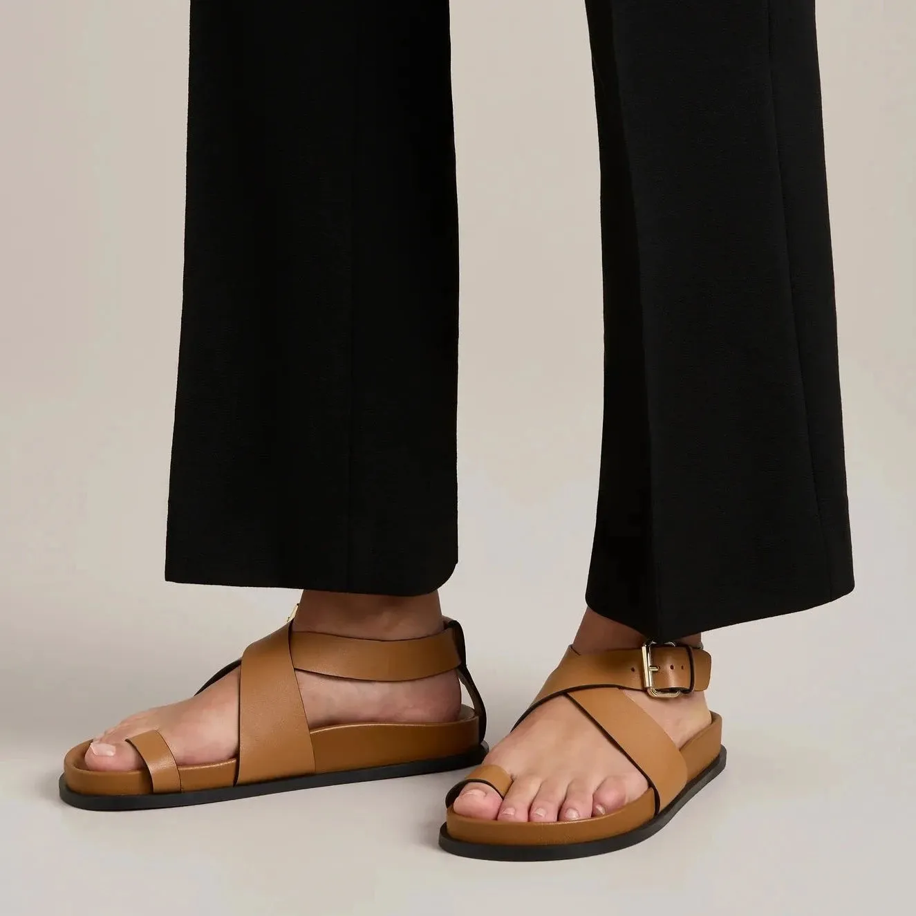 THE DULA SANDAL - DEEP TAN