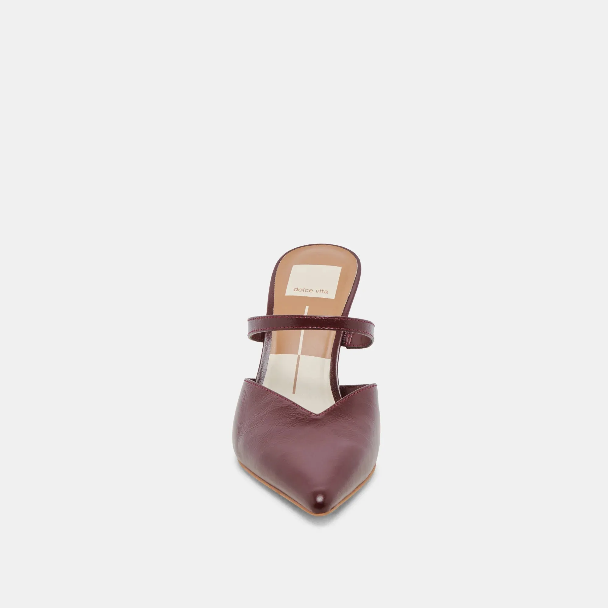 The Kanika Heels by Dolce Vita - Burgundy Crinkle