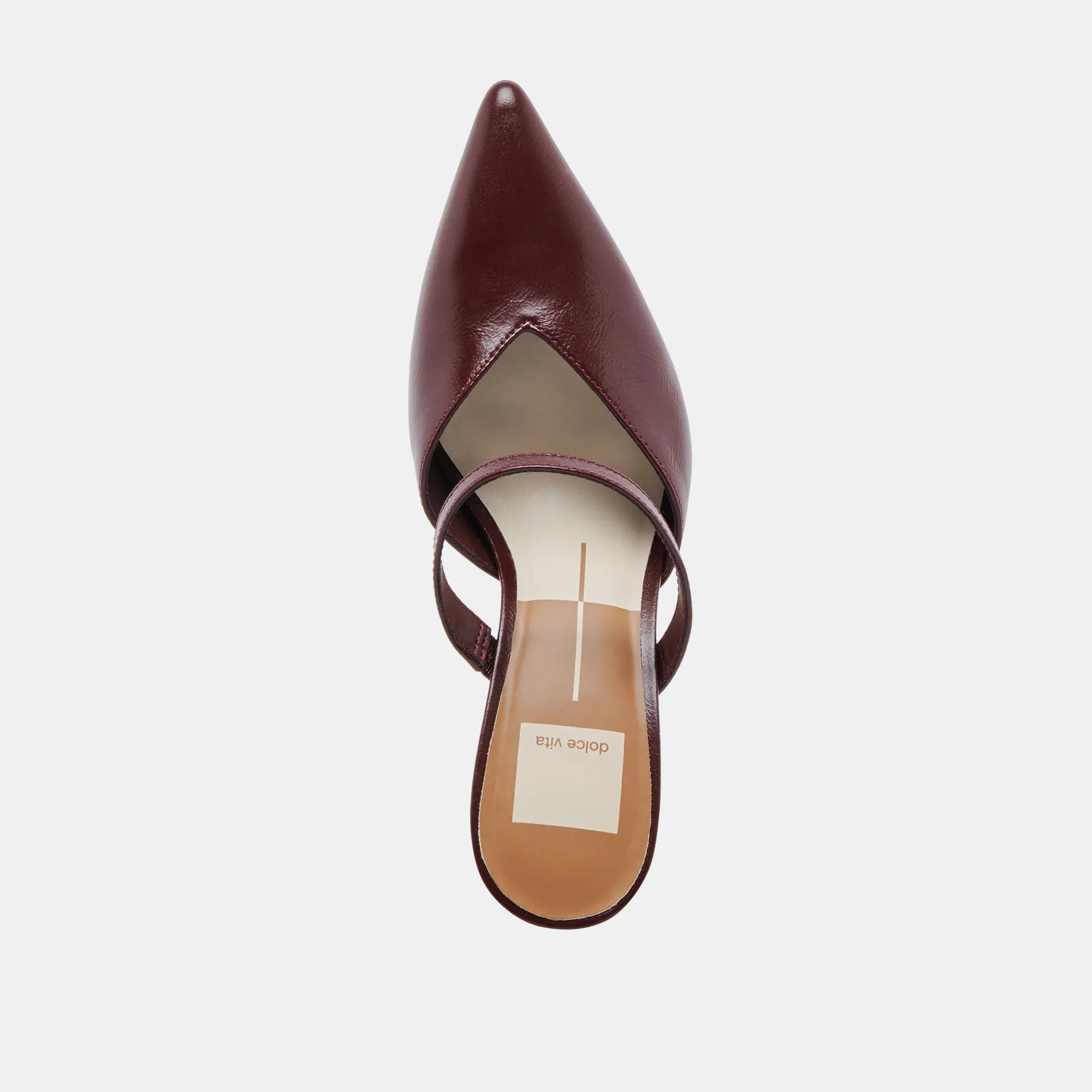 The Kanika Heels by Dolce Vita - Burgundy Crinkle