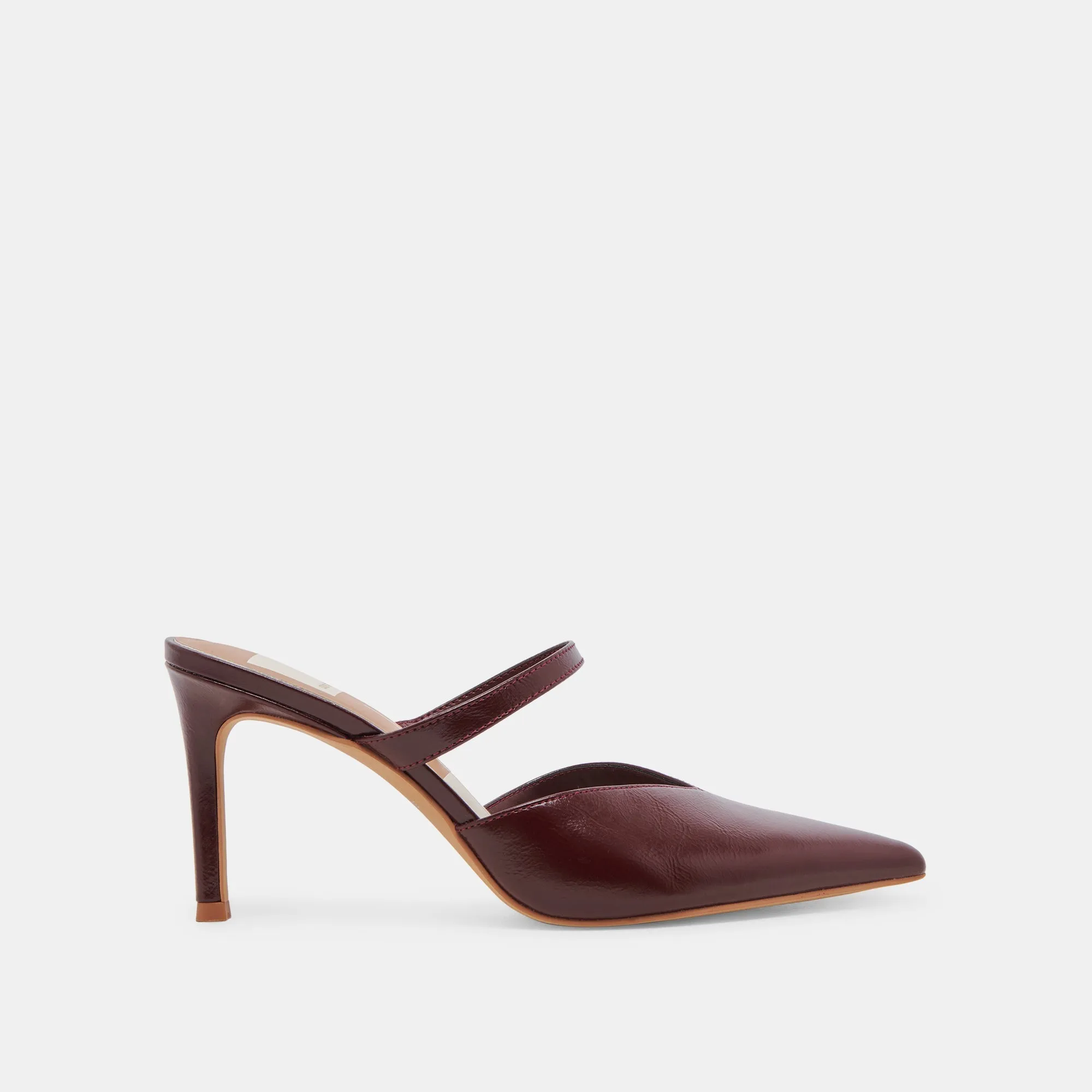 The Kanika Heels by Dolce Vita - Burgundy Crinkle