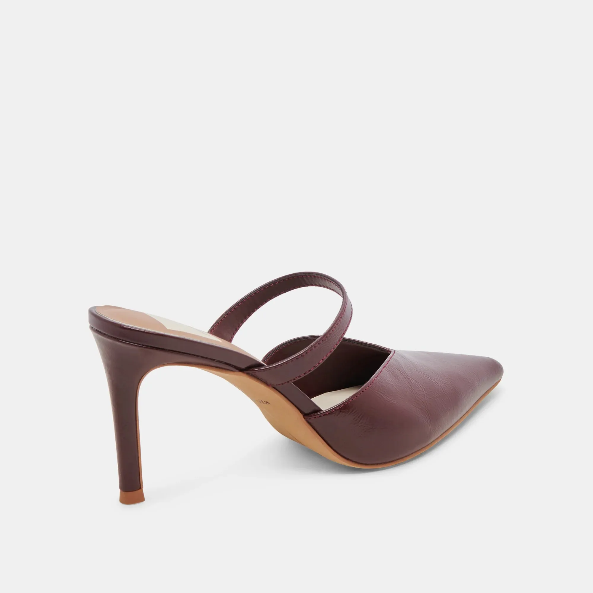 The Kanika Heels by Dolce Vita - Burgundy Crinkle
