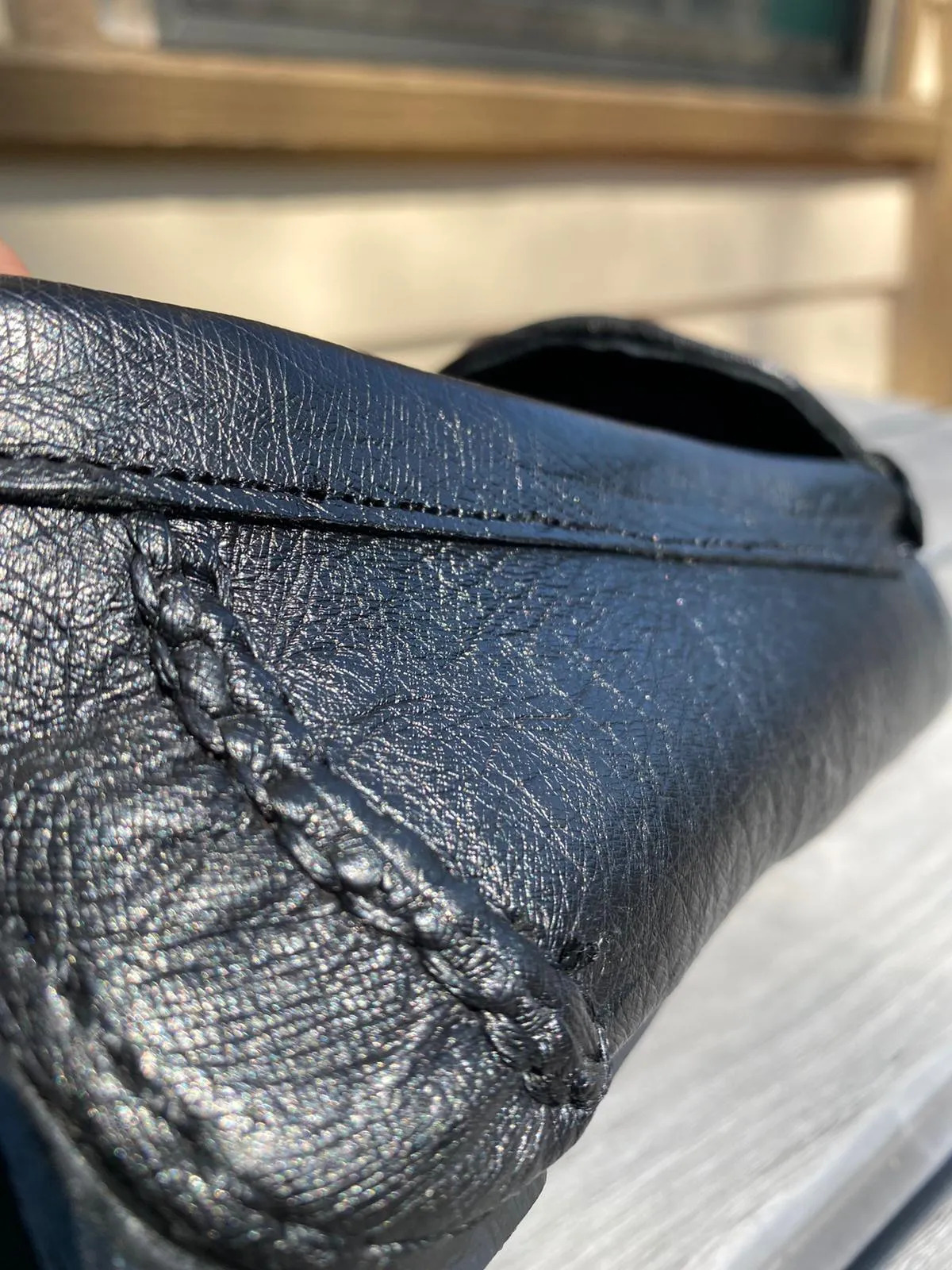 The Road Runner Ostrich Driving Shoes