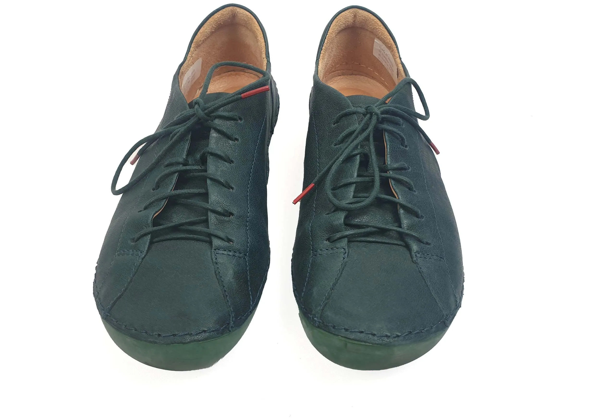 Think! Shoes soft green leather sneakers size 37