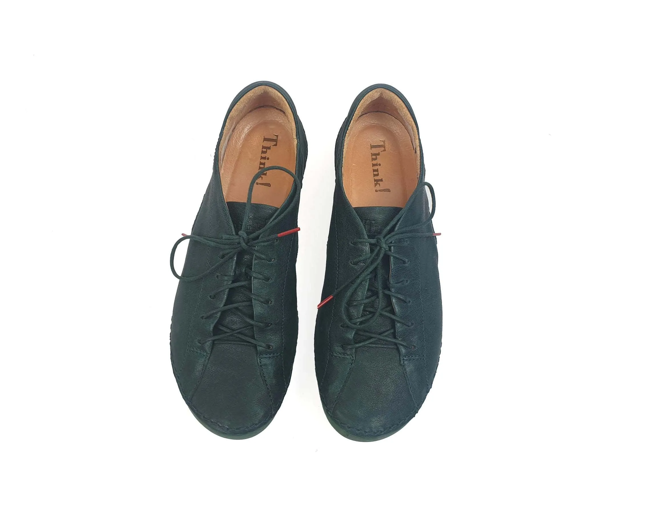 Think! Shoes soft green leather sneakers size 37
