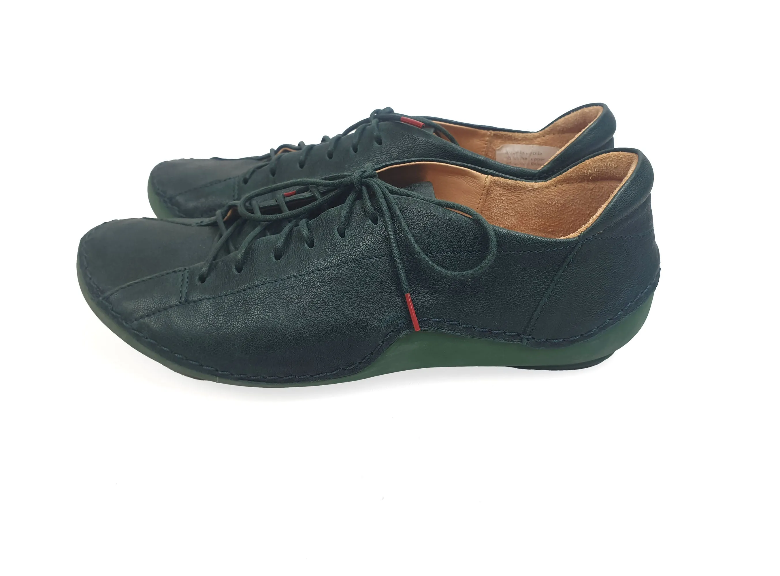 Think! Shoes soft green leather sneakers size 37