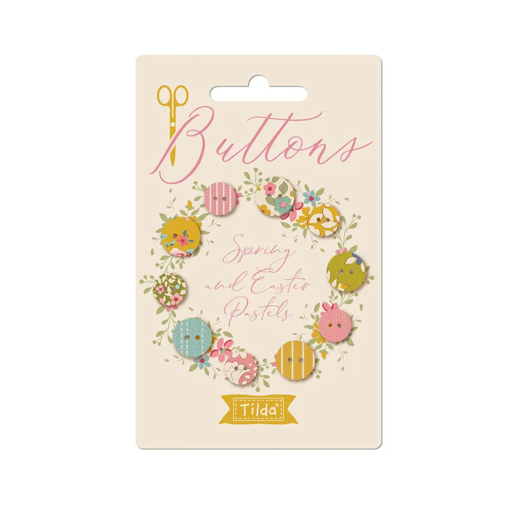 Tilda Creating Memories Buttons, Spring Colorway