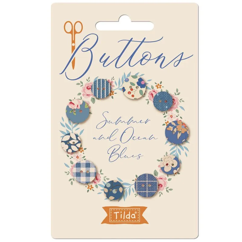 Tilda Creating Memories Fabric | 11mm Buttons | Summer (10)