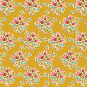 Tilda Creating Memories Fabric | Lulu | Yellow