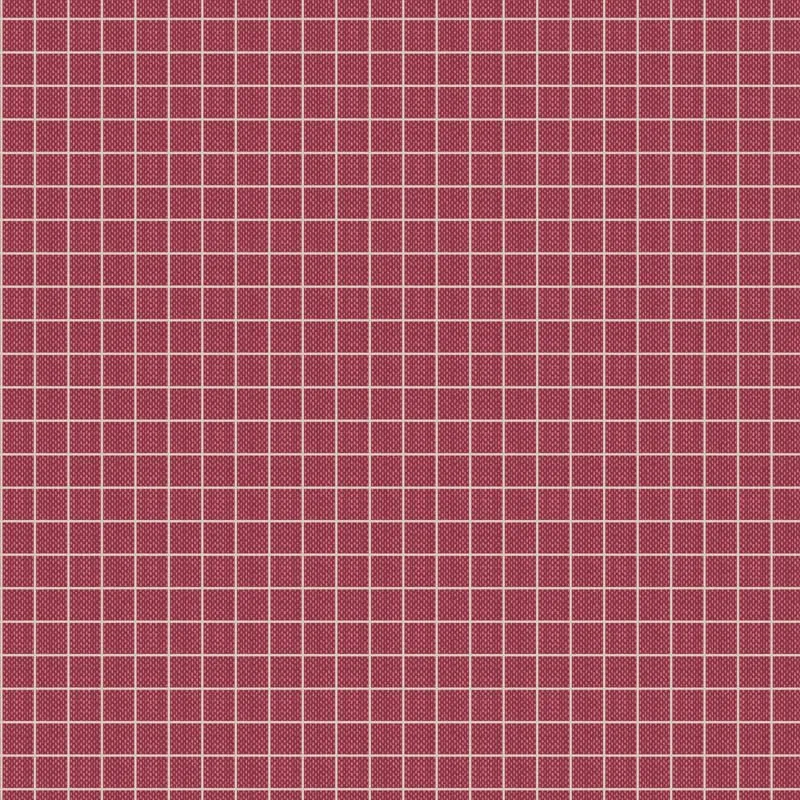 Tilda Creating Memories Fabric | Woven Plaid | Burgundy