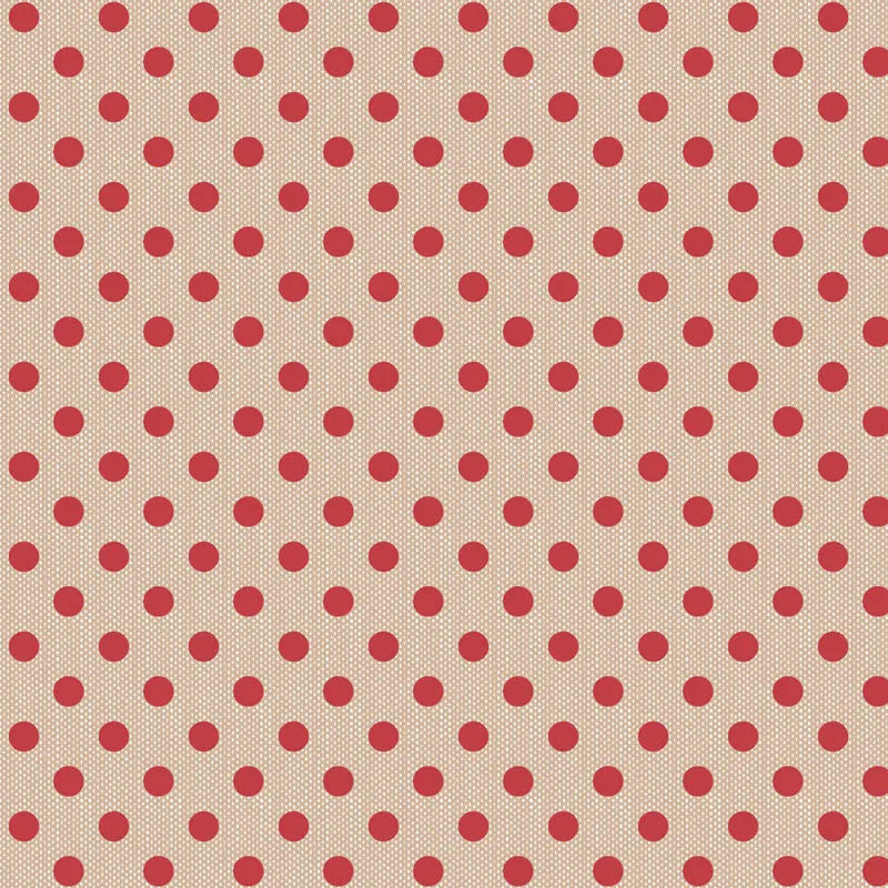Tilda Creating Memories, Woven Polkadot Red