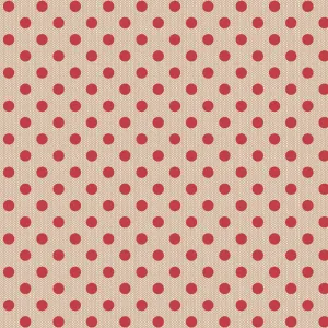 Tilda Creating Memories, Woven Polkadot Red